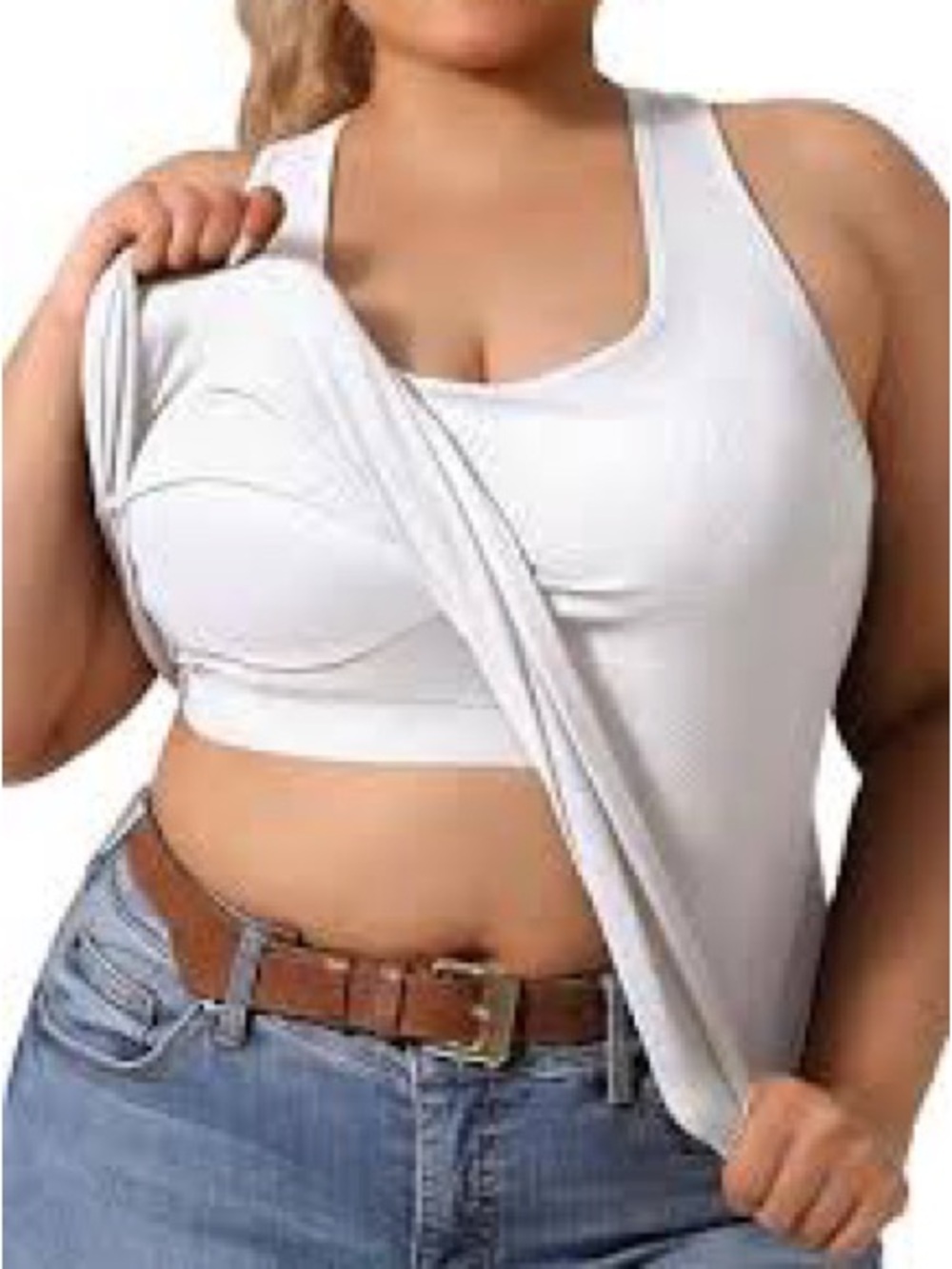 Cosabella Talco Curvy Racerback Cami White Tank Top - Comfortable Support